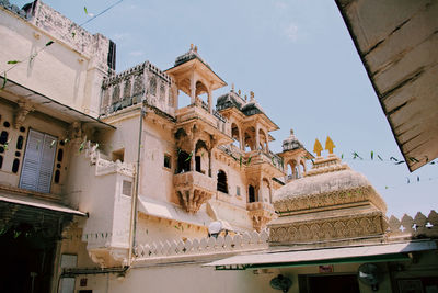 Low angle view of building against sky