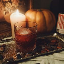 Close-up of drink on table