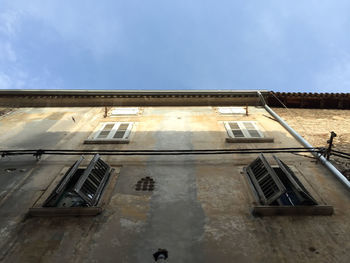 Low angle view of building against sky