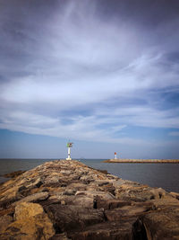 Scenic view of sea against sky