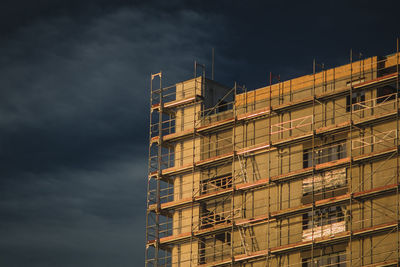 Low angle view of building against sky