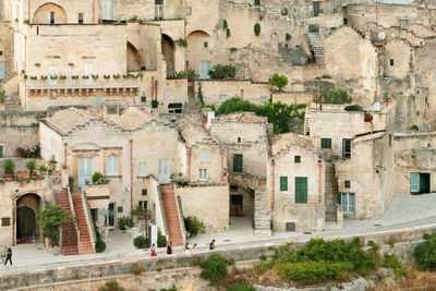 Typical houses in matera, basilicata, south italy