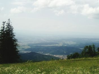 Scenic view of landscape against sky