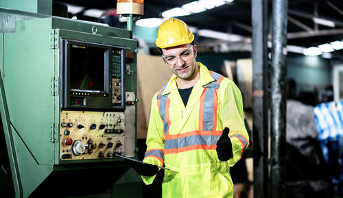 Man working at camera