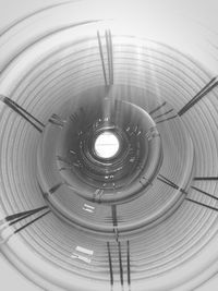 Low angle view of spiral staircase