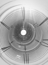 Low angle view of spiral staircase