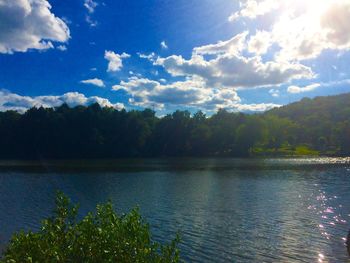 Scenic view of lake