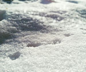 Close-up of wave on beach