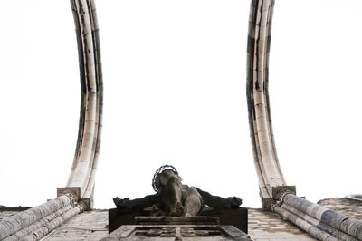 Low angle view of statue