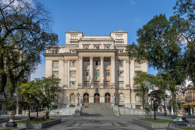 Low angle view of historical building