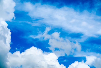 Low angle view of clouds in sky