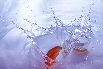 Close-up of ice crystals