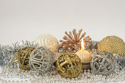 Close-up of christmas decoration