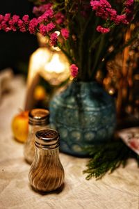 Close-up of vase on table
