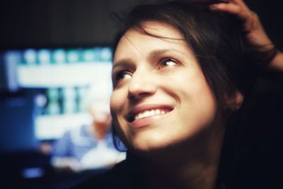 Portrait of a smiling young woman