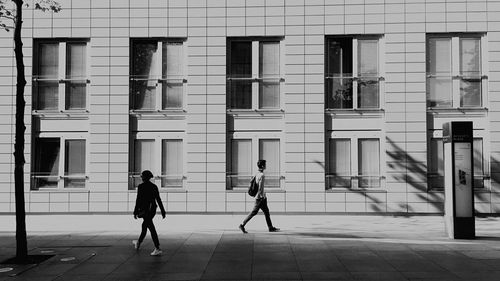 People walking in city