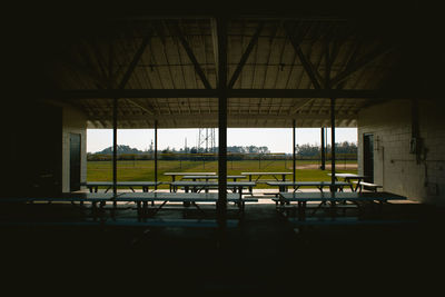 Empty seats in airport