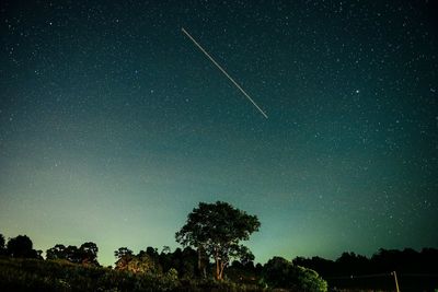 Low angle view of starry sky