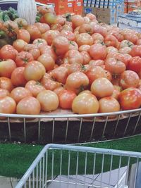 Food for sale at market stall