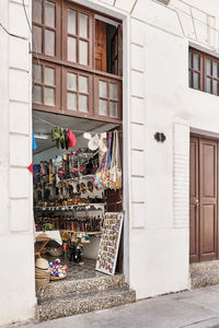 Small souvenir shop in colonial building on street of old havana, cuba