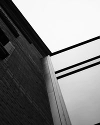 Low angle view of built structure against clear sky