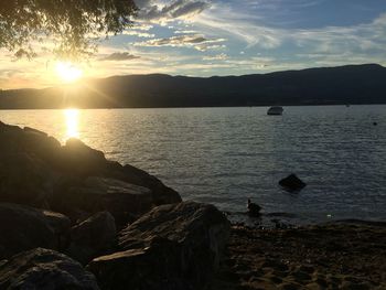 Scenic view of calm sea against sky