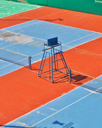 High angle view of swimming pool