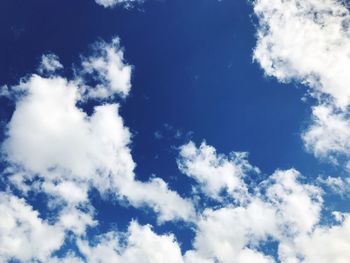 Low angle view of clouds in sky