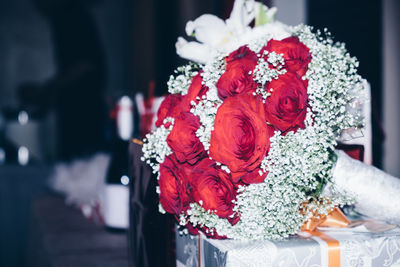 Close-up of rose bouquet