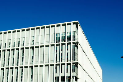 Low angle view of building against clear sky