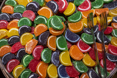 Full frame shot of multi colored candies