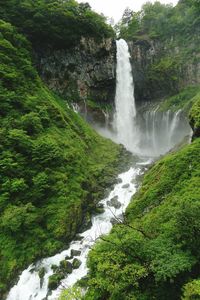 River flowing through rocks