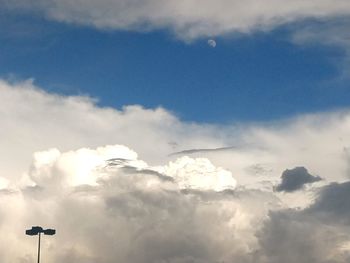 Low angle view of clouds in sky