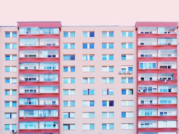 Low angle view of residential building against sky