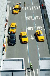 Cars on road at night