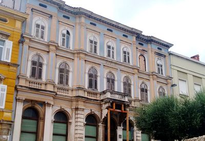 Low angle view of building against sky