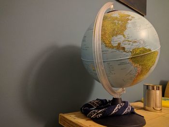 Close-up of electric lamp at home
