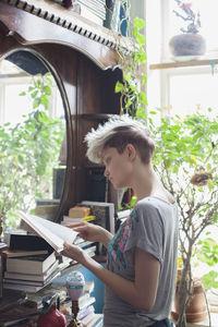 Young woman hanging out in her apartment