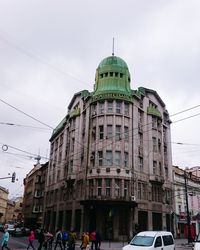 Low angle view of buildings against sky