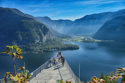 High angle view of a lake