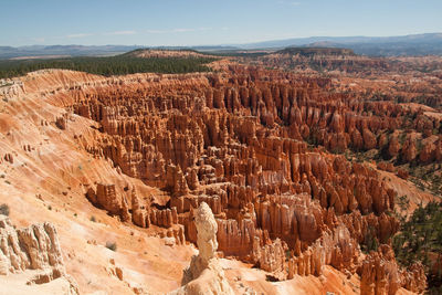 View of rock formations