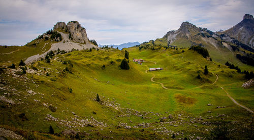 Scenic view of landscape against sky