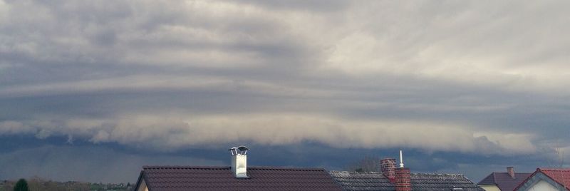 Low angle view of cloudy sky