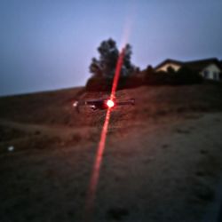 Close up of red light