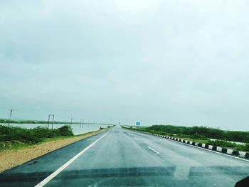 View of highway against sky