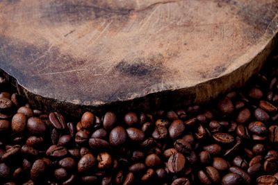 Detail shot of coffee beans