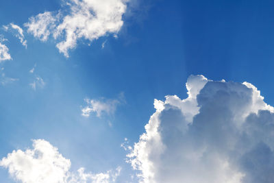 Low angle view of clouds in sky