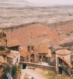 High angle view of a building