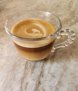 Close-up of coffee on table