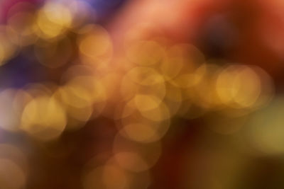Defocused image of lights